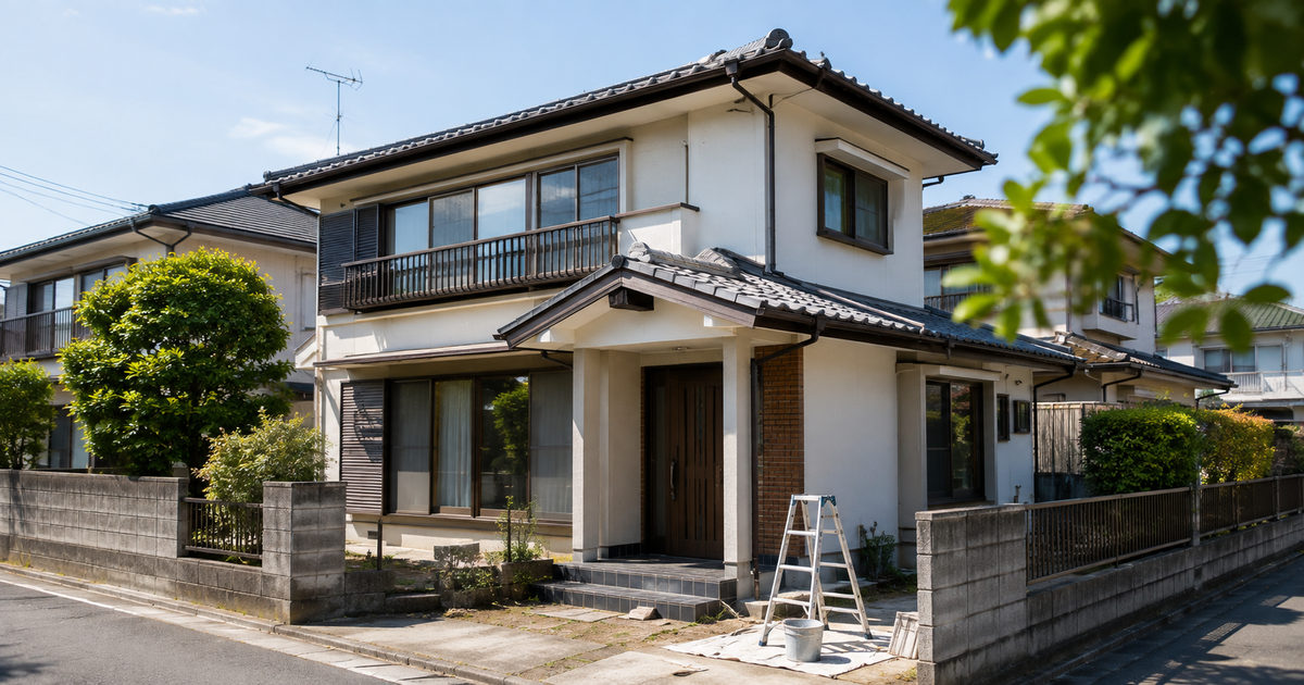 中古戸建てを再販売に向けて整備するイメージ